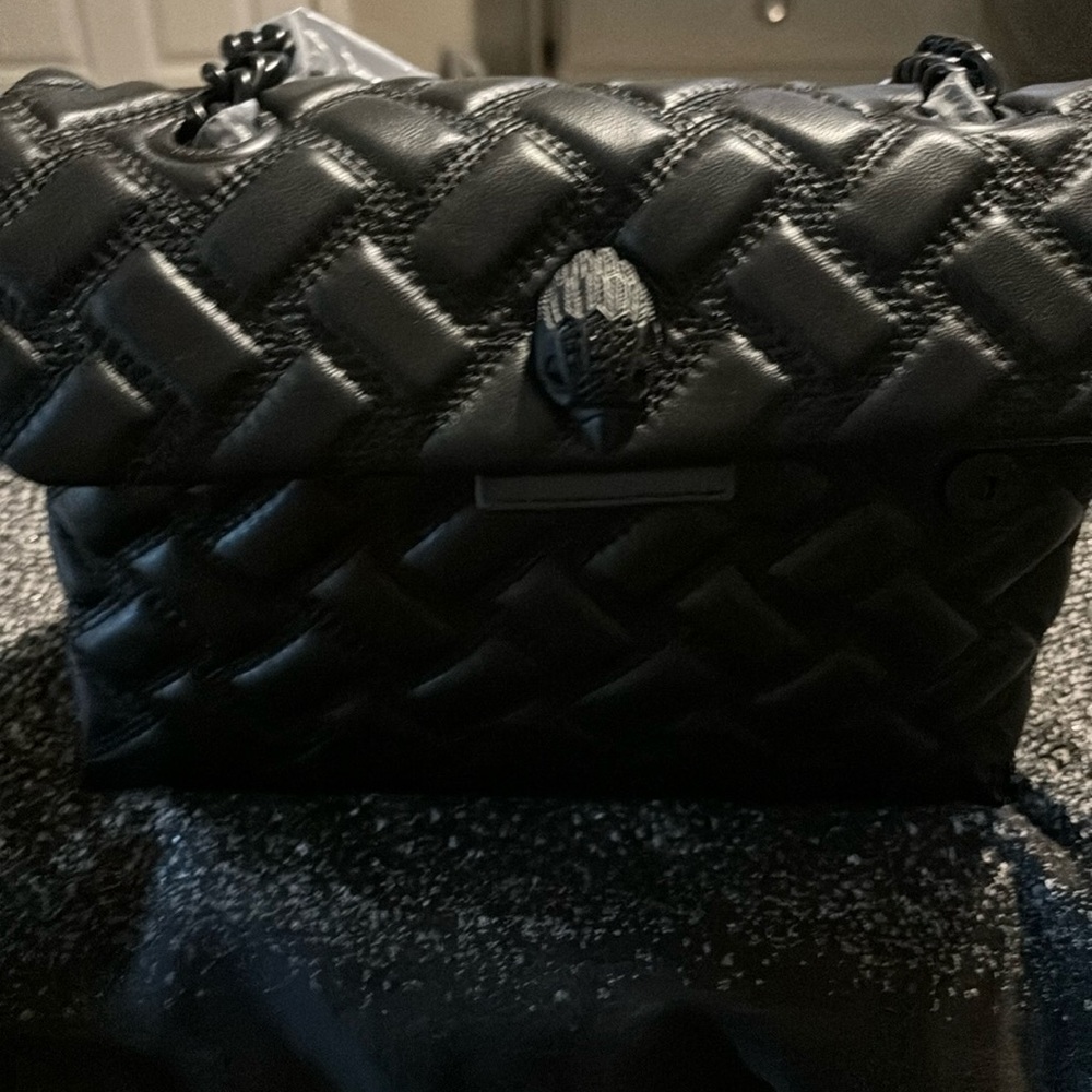 Black leather Kurt keiger purse